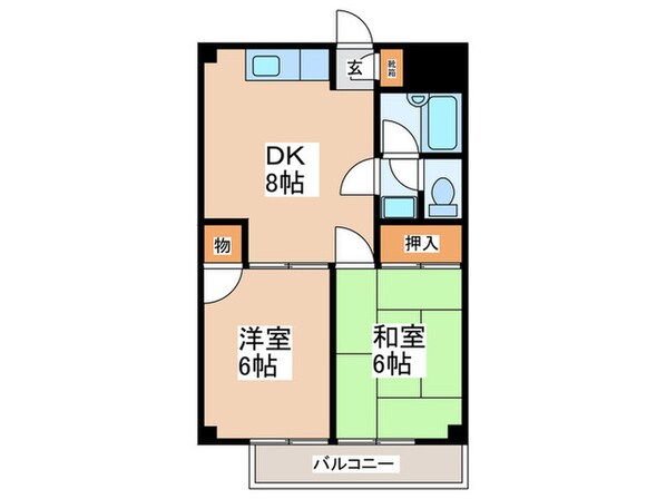 グレ－スマンションの物件間取画像